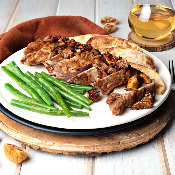 Filet de porc sauce aux figues et balsamique