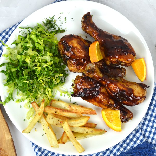 Pilons de poulet sauce style côte levée (BBQ)