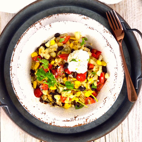 Riz de chou-fleur à la mexicaine