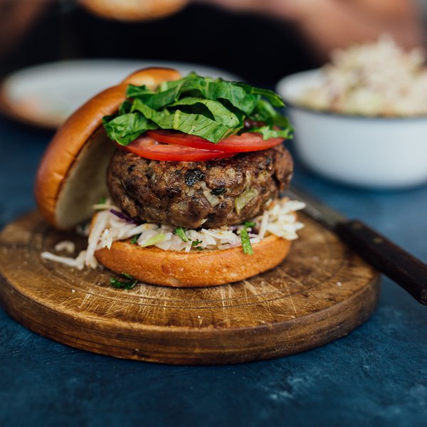 Soirée burger et salade de chou (BBQ)