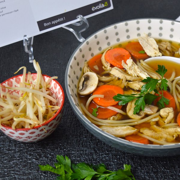 Chicken Asian meal soup