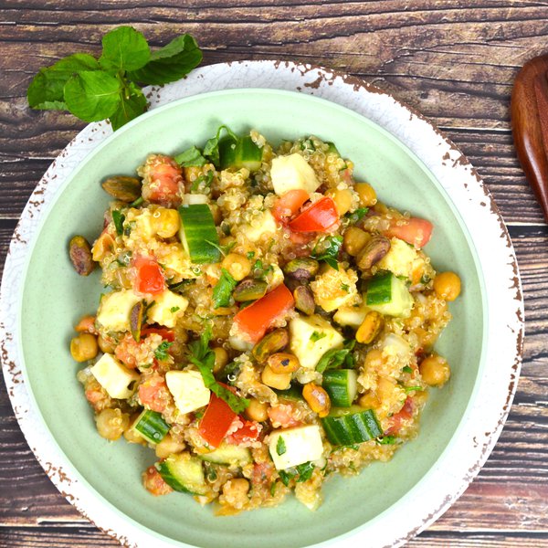 Taboulé de quinoa et fromage Halloumi