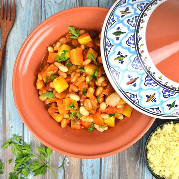 Vegetable tagine with couscous