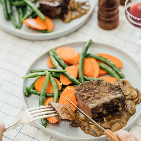 Tournedos de boeuf sauce aux champignons (BBQ)